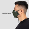 Terrel sportswear evo mask green masker kain non medis 3d konektor