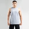 Terrel sportswear grey long cut sleveeless