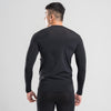 Terrel Sportswear - Performance Base Layer Longsleeve Atasan Black Running Men | Baju Atasan Lengan Panjang Olahraga Stretch Compression Pocket