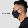 Terrel sportswear evo mask black masker kain non medis 3d konektor