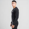 Terrel Sportswear - Performance Base Layer Longsleeve Atasan Black Running Men | Baju Atasan Lengan Panjang Olahraga Stretch Compression Pocket