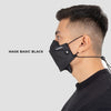 Terrel sportswear masker basic black #techseries kain non medis