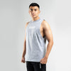 Terrel sportswear grey long cut sleveeless