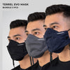 Terrel sportswear evo mask bundle 3 pcs masker kain non medis konektor