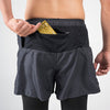 Terrel sportswear Compression Short Active Dark Grey Celana olahraga panjang gym running lari pria