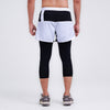 Terrel sportswear Compression Short Active White Celana olahraga panjang gym running lari pria