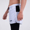 Terrel sportswear Compression Short Active White Celana olahraga panjang gym running lari pria