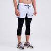 Terrel sportswear Compression Short Active White Celana olahraga panjang gym running lari pria