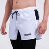 Terrel sportswear Compression Short Active White Celana olahraga panjang gym running lari pria