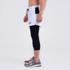 Terrel sportswear Compression Short Active White Celana olahraga panjang gym running lari pria
