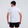 Terrel Sportswear - Basic Tee White Dry Fit Running Gym Men | Quick Dry Lightweight Anti Wrinkle Polyester
