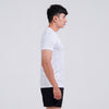 Terrel Sportswear - Basic Tee White Dry Fit Running Gym Men | Quick Dry Lightweight Anti Wrinkle Polyester