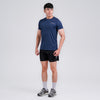 Terrel Sportswear - Basic Tee Navy Dry Fit Running Gym Men | Kaos Olahraga Quick Dry Lightweight Anti Wrinkle Polyester