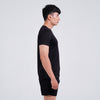 Terrel Sportswear - Basic Tee Black Dry Fit Running Gym Men | Kaos Olahraga Quick Dry Lightweight Anti Wrinkle Polyester
