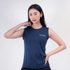 Terrel sportswear Basic Tanktop Navy Women sleeveless baju atasan tanpa lengan kaos olahraga dry fit wanita lari running gym