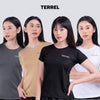 Terrel Sportswear - Basic Tee Women Jersey Dry Fit Running Gym Yoga | Quick Dry Lightweight Anti Wrinkle Polyester
