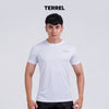 Terrel Sportswear - Basic Tee White Dry Fit Running Gym Men | Quick Dry Lightweight Anti Wrinkle Polyester