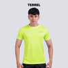 Terrel sportswear basic tee green volt kaos olahraga dry fit lari running gym pria lengan pendek