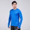Terrel sportswear basic long sleeve blue baju atasan lengan panjang kaos olahraga dry fit pria lari running gym