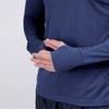 Terrel sportswear basic long sleeve navy baju atasan lengan panjang kaos olahraga dry fit pria lari running gym