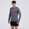 Terrel Sportswear Basic Long Sleeve Grey baju atasan lengan panjang kaos olahraga dry fit pria lari running gym
