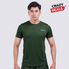 Crazy deals terrel sportswear basic tee green kaos olah raga dry fit lari running gym pria