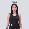 Terrel sportswear basic long sleeve grey women dry fit running gym yoga kaos olahraga wanita
