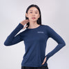 Terrel sportswear Basic Long Sleeve Navy Women baju atasan lengan panjang kaos olahraga dry fit wanita lari running gym