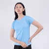 Terrel Sportswear Basic Tee Sky Blue Kaos Olahraga Wanita Dry Fit Quick Dry Lari Running Gym Yoga