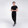 Terrel Sportswear - Basic Jogger Training Running Unisex Black | Celana Jogger Olahraga Anti Wrinkle Lightweight Zipper Pocket Towel Holder