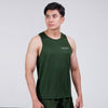 Terrel sportswear Basic Tanktop Green sleeveless baju atasan tanpa lengan kaos olahraga dry fit  pria lari running gym