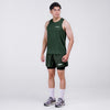 Terrel sportswear Basic Tanktop Green sleeveless baju atasan tanpa lengan kaos olahraga dry fit  pria lari running gym