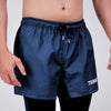 Terrel sportswear Compression Short Active Navy Celana olahraga panjang gym running lari pria