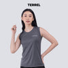 Terrel sportswear Basic Tanktop Grey Women sleeveless baju atasan tanpa lengan kaos olahraga dry fit wanita lari running gym