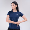 Terrel Sportswear Basic Tee Navy Kaos Olahraga Wanita Dry Fit Quick Dry Lari Running Gym Yoga