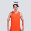 Terrel sportswear Basic Tanktop Orange sleeveless baju atasan tanpa lengan kaos olahraga dry fit  pria lari running gym