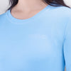 Terrel sportswear Basic Long Sleeve Sky Blue Women baju atasan lengan panjang kaos olahraga dry fit wanita lari running gym