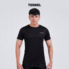 Terrel Sportswear - Basic Tee Black Dry Fit Running Gym Men | Kaos Olahraga Quick Dry Lightweight Anti Wrinkle Polyester