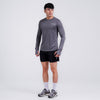 Terrel Sportswear Basic Long Sleeve Grey baju atasan lengan panjang kaos olahraga dry fit pria lari running gym
