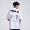 Terrel Gym day white tshirt