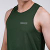 Terrel sportswear Basic Tanktop Green sleeveless baju atasan tanpa lengan kaos olahraga dry fit  pria lari running gym