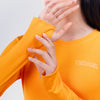 Terrel sportswear Basic Long Sleeve Yellow Women baju atasan lengan panjang kaos olahraga dry fit wanita lari running gym