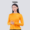 Terrel sportswear Basic Long Sleeve Yellow Women baju atasan lengan panjang kaos olahraga dry fit wanita lari running gym