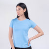 Terrel Sportswear Basic Tee Sky Blue Kaos Olahraga Wanita Dry Fit Quick Dry Lari Running Gym Yoga