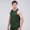 Terrel sportswear Basic Tanktop Green sleeveless baju atasan tanpa lengan kaos olahraga dry fit  pria lari running gym