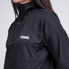 Terrel women basic cagoule jacket black olah raga gym lari running