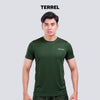 Terrel sportswear Basic Tee Green kaos olahraga dry fit lari running gym pria lengan pendek