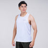 Terrel sportswear Basic Tanktop White Sleeveless baju atasan tanpa lengan kaos olahraga dry fit  pria lari running gym