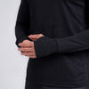Terrel sports wear basic long sleeve black baju olah raga dry fit pria lari running gym pria