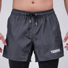 Terrel sportswear Compression Short Active Dark Grey Celana olahraga panjang gym running lari pria